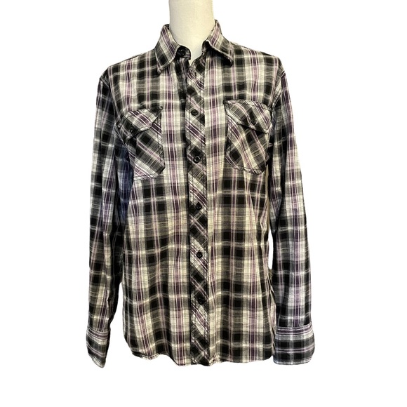 Eighty Eight Flannel Button Up Shirt. Size M. - Picture 2 of 6